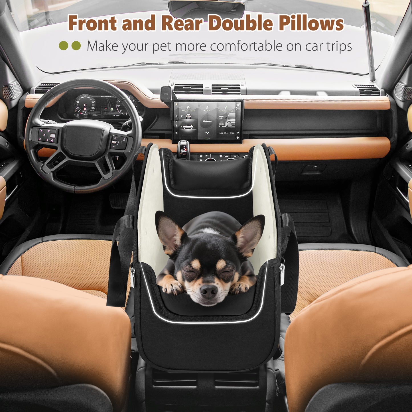 Dog Booster Car Seat Black