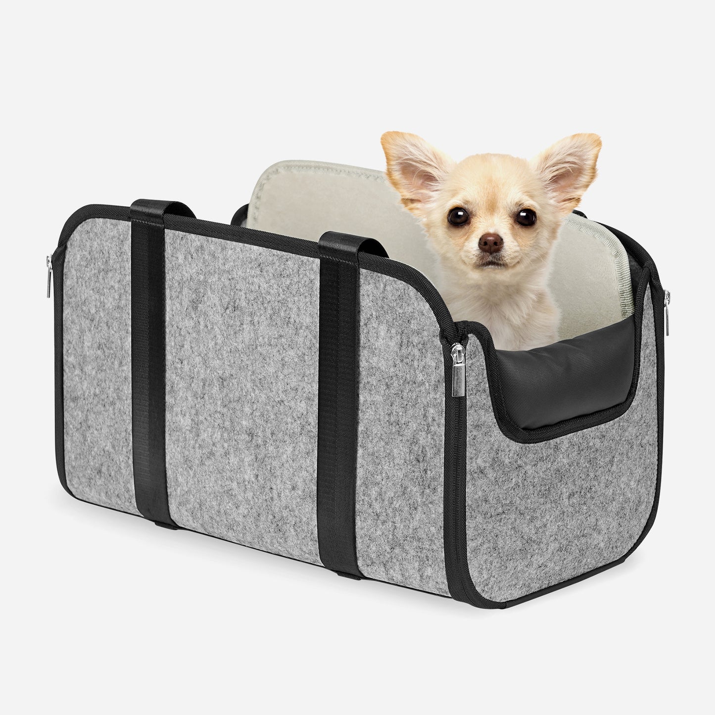 Dog Booster Car Seat for Pet Travel with Safety Belt