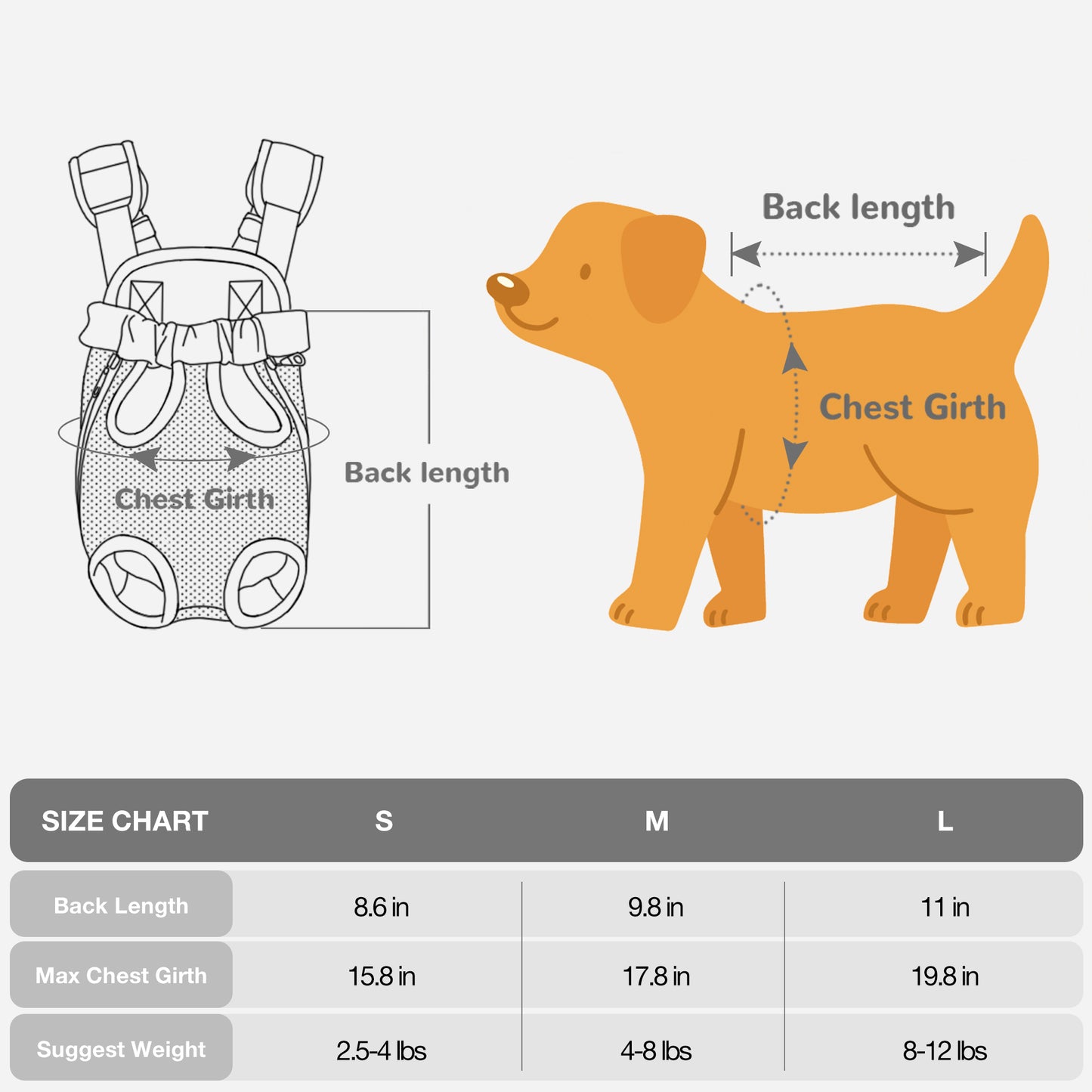 Dog Travel Backpack Carrier for Hiking