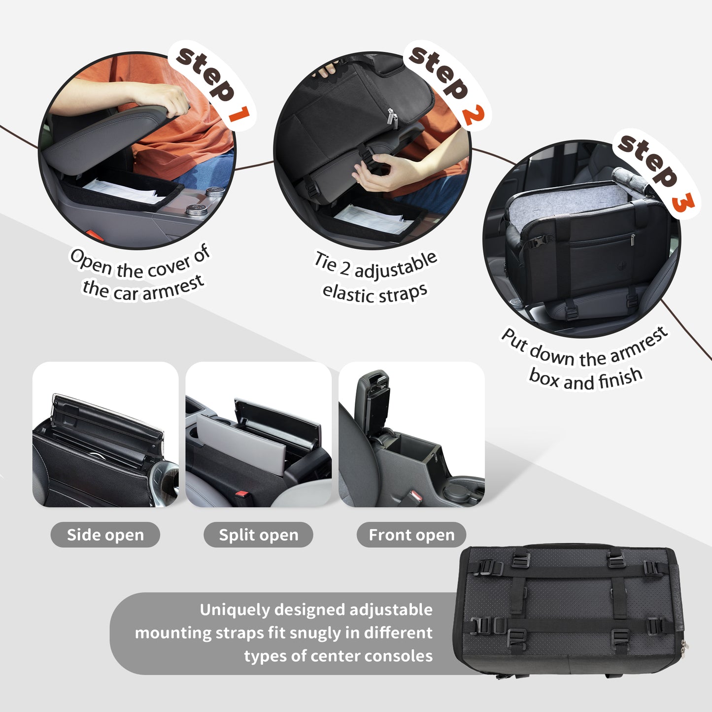 Portable Dog Car Seat for Small Dogs Black