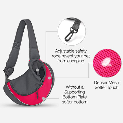 Pet Sling Carrier for Small Dogs Rose Grey