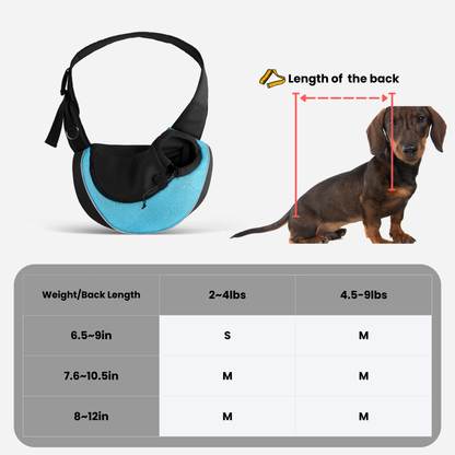 Mesh Pet Sling Carrier with Hard Support Board