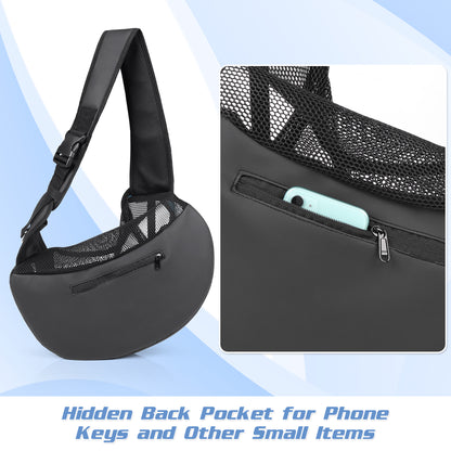 Mesh Pet Sling Carrier with Hard Support Board