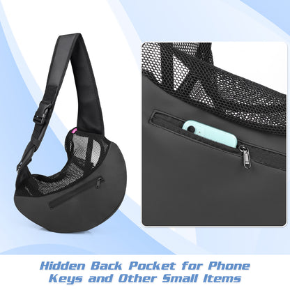 Mesh Pet Sling Carrier with Hard Support Board