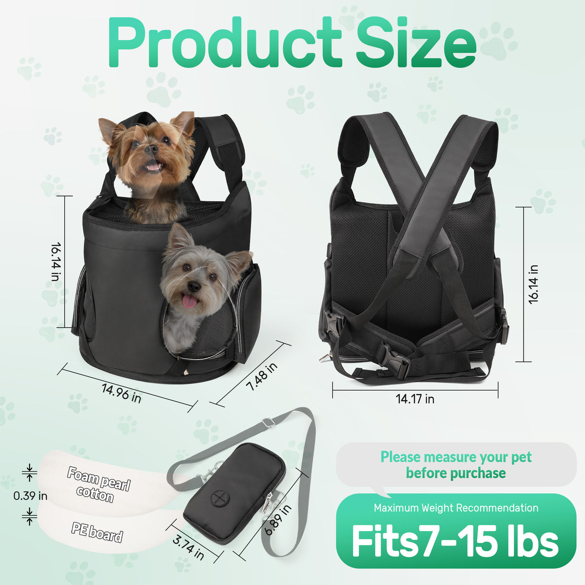 Dog and Cat Backpack Carrier