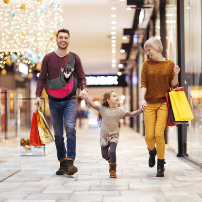 Pet Sling Carrier for Small Dogs Rose Grey