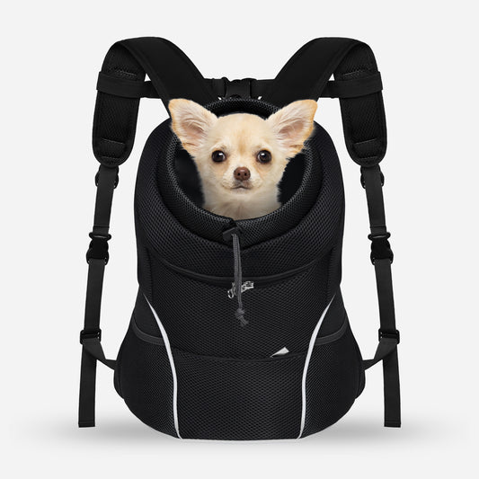 Adjustable Breathable Pet Carrier for Small Dogs All Black