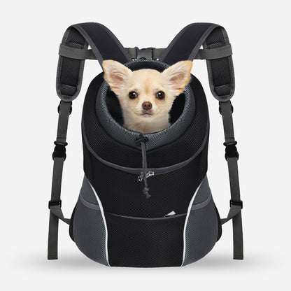 Adjustable Breathable Pet Carrier for Small Dogs Black