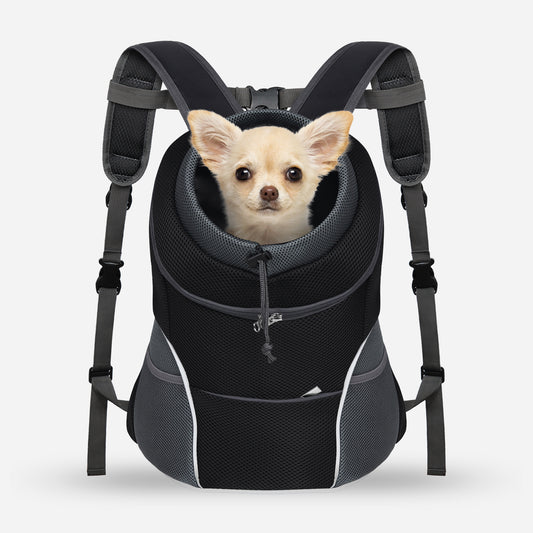 Adjustable Breathable Pet Carrier for Small Dogs Black