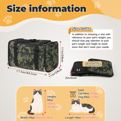 Airline Approved Carrier Black Camouflage