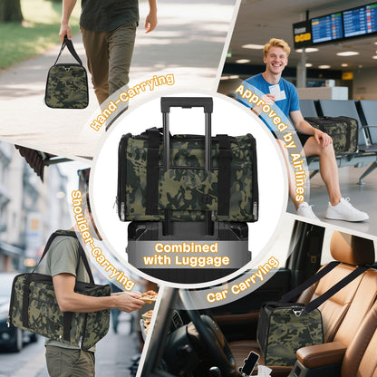 Airline Approved Carrier Black Camouflage