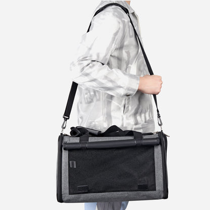 Airline Approved Travel Bag Puppy Carriers with Side Pockets Grey green