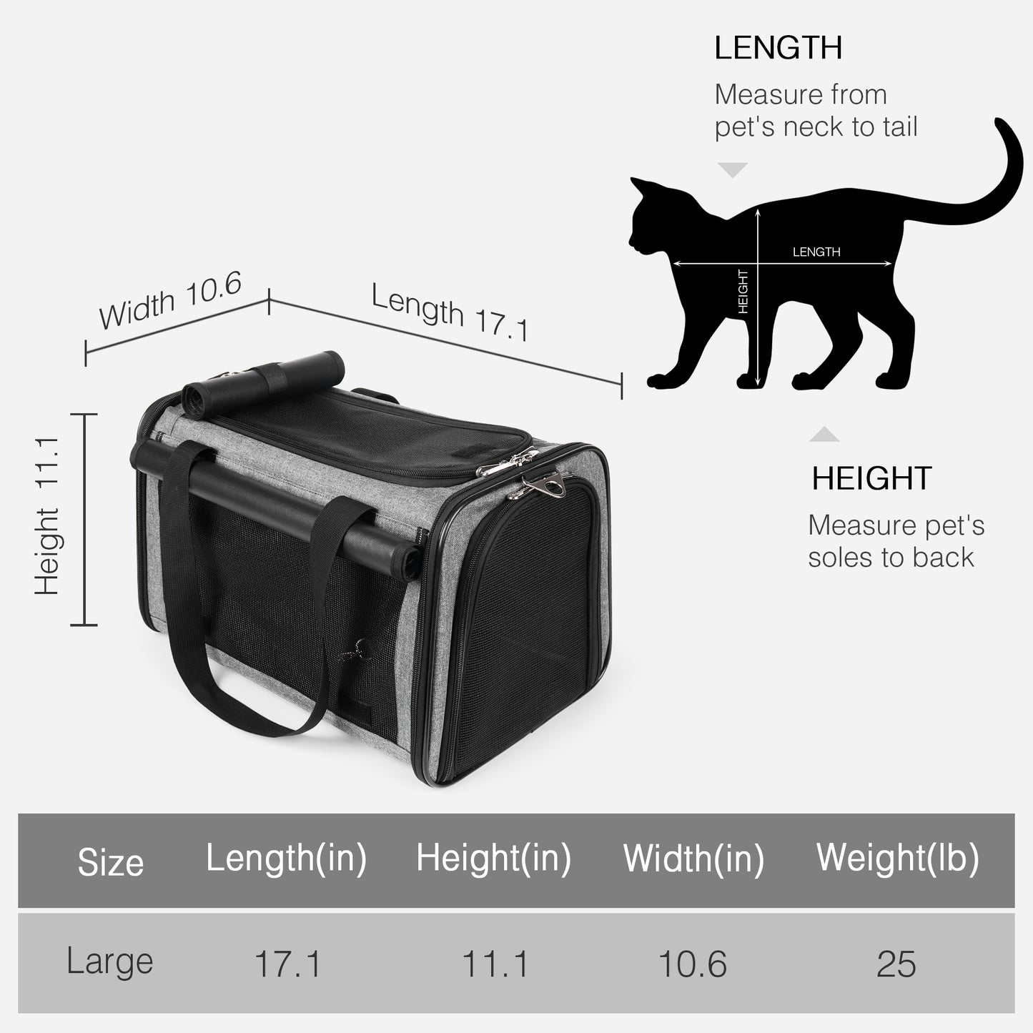 Airline Approved Travel Bag Puppy Carriers with Side Pockets Grey green