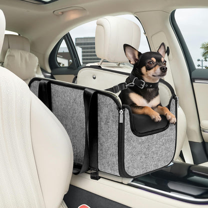 Dog Booster Car Seat for Pet Travel with Safety Belt