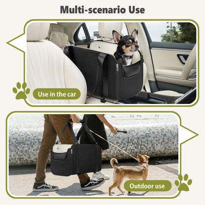 Dog Booster Car Seat Black
