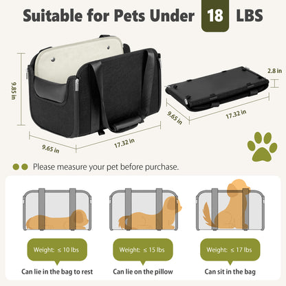 Dog Booster Car Seat Black