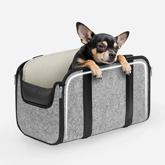 Dog Booster Car Seat for Pet Travel with Safety Belt