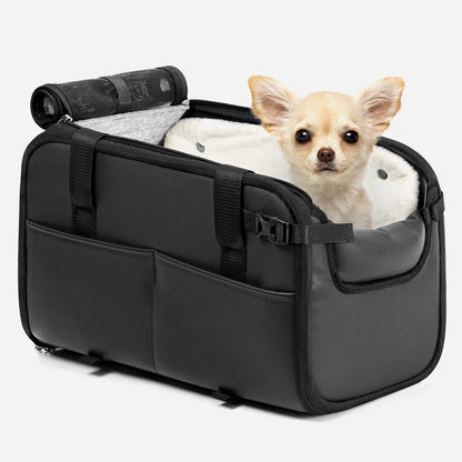 Dog Car Seat Center Console Up to 18 Lbs Black