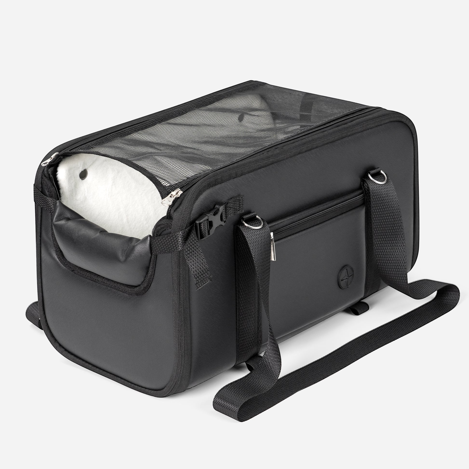 Dog Car Seat Center Console Up to 18 Lbs Black