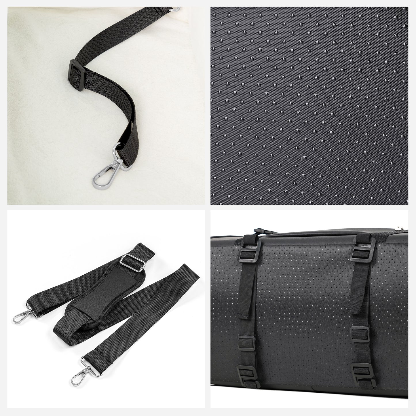 Dog Car Seat Center Console Up to 18 Lbs Black