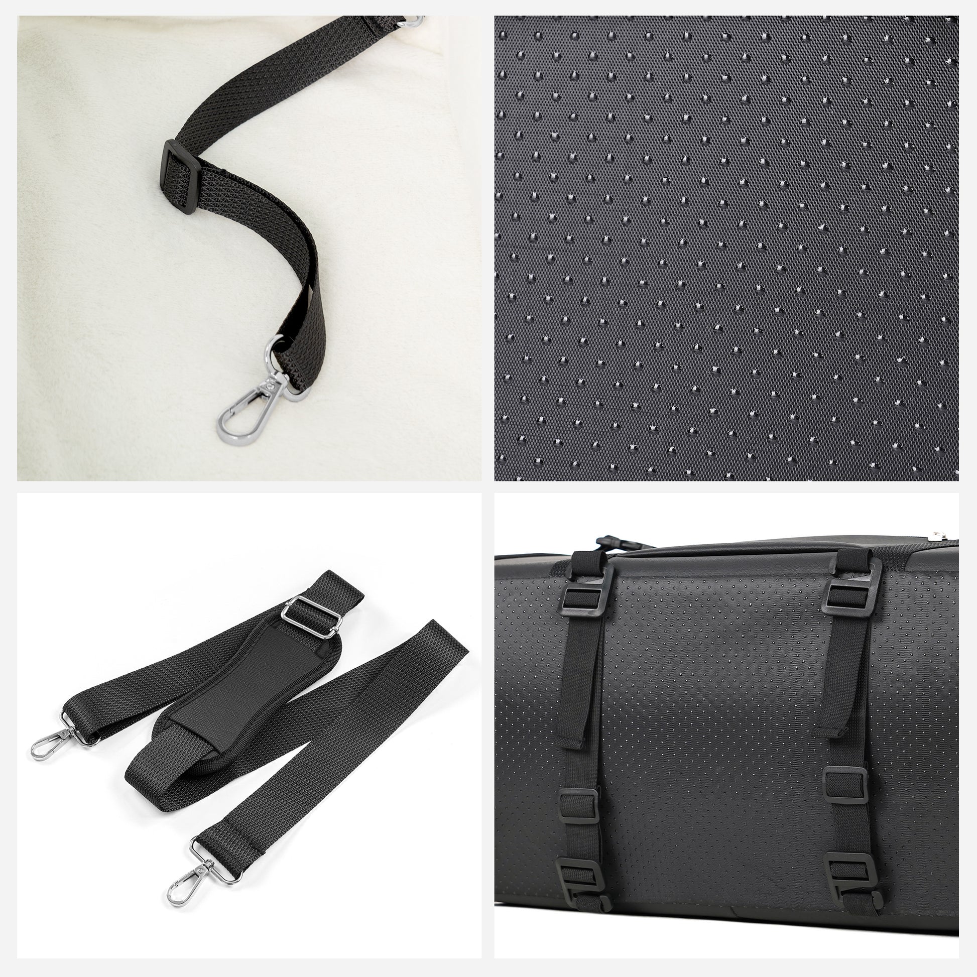 Dog Car Seat Center Console Up to 18 Lbs Black