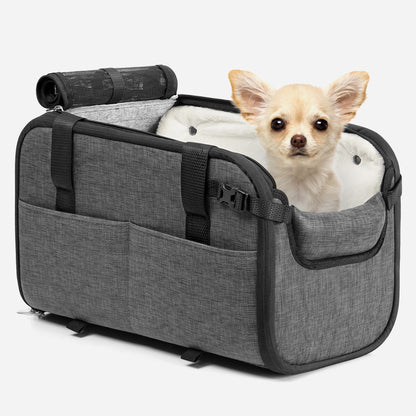 Dog Car Seat Center Console Up to 18 Lbs Dark Grey