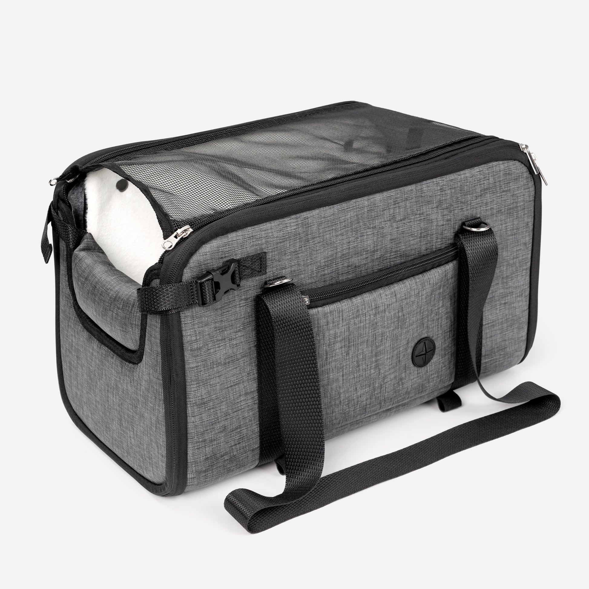 Dog Car Seat Center Console Up to 18 Lbs Dark Grey