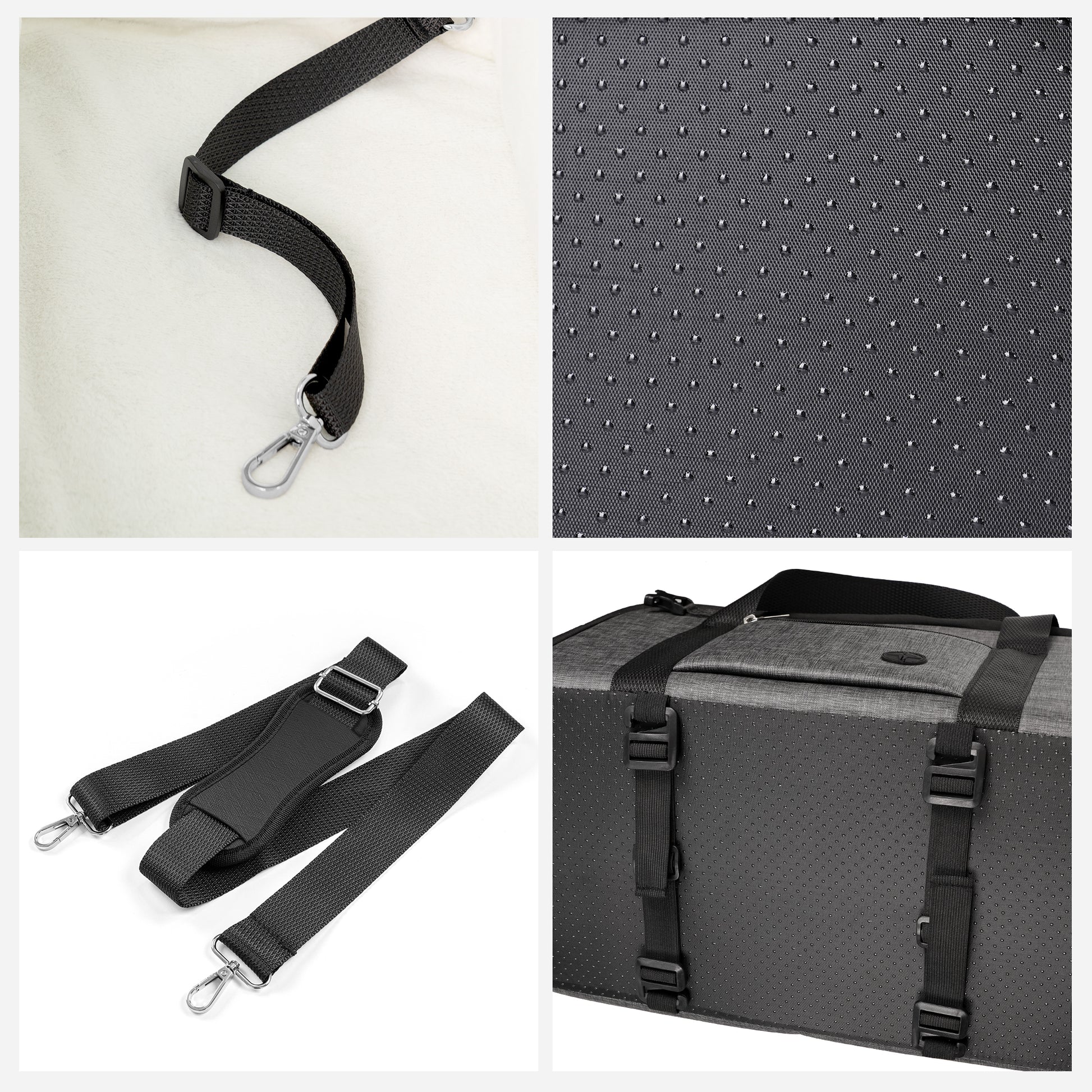 Dog Car Seat Center Console Up to 18 Lbs Dark Grey