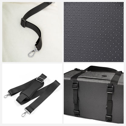 Dog Car Seat Center Console Up to 18 Lbs Dark Grey