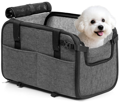 Dog Car Seat Grey 1