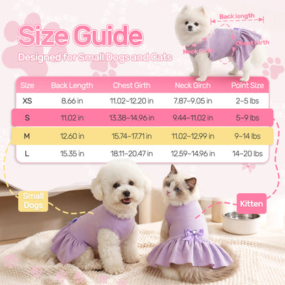 Dog Dress for Small Dogs