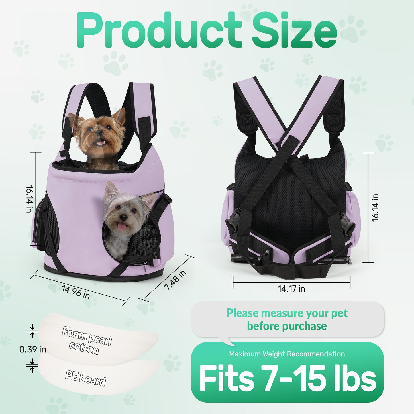 Dog Front Carrier Backpack