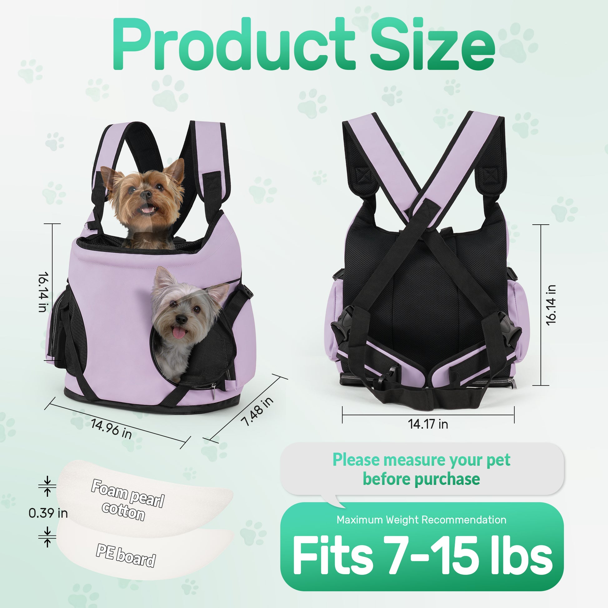 Dog Front Carrier Backpack
