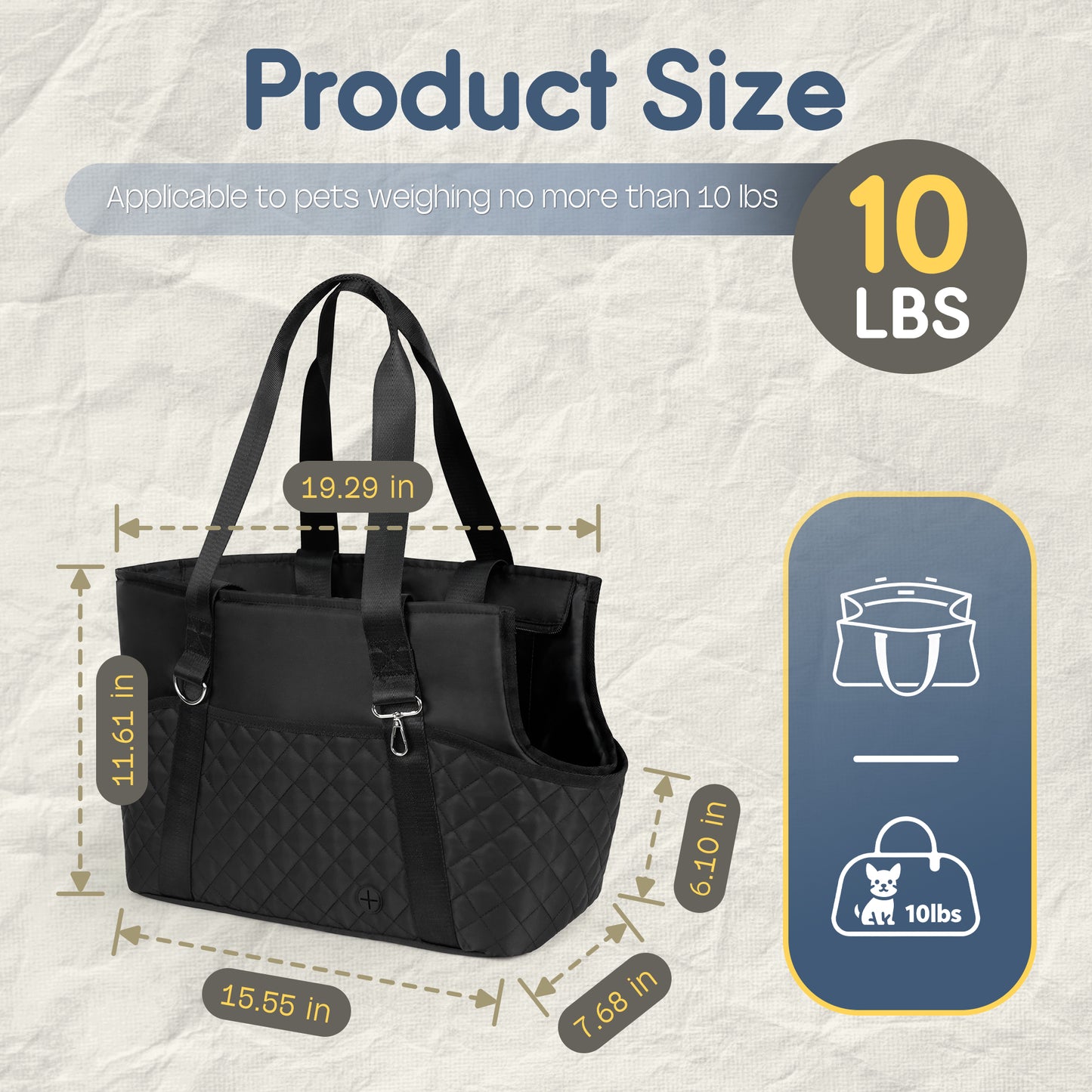 Dog Purse Carrier with Treat Pouch