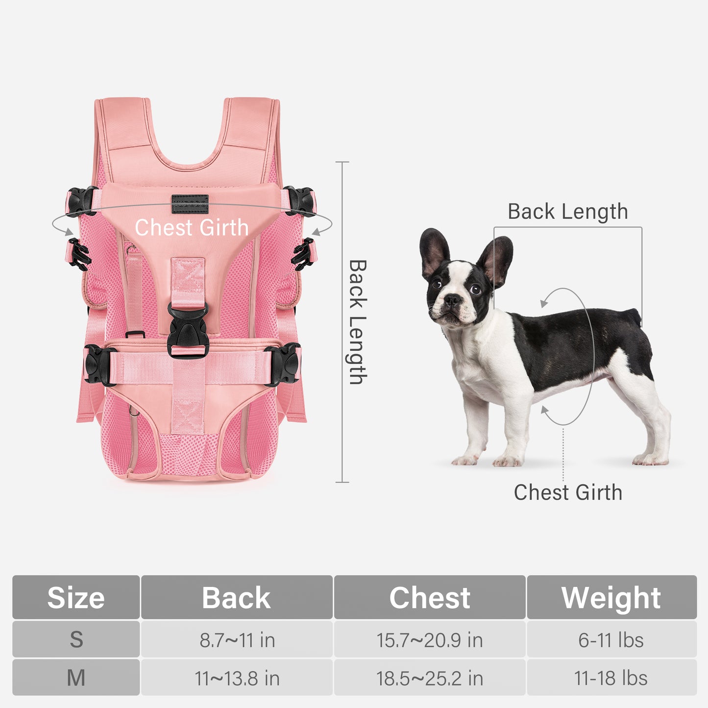 Front Pet Carrier Backpack for Small Dogs and Cats