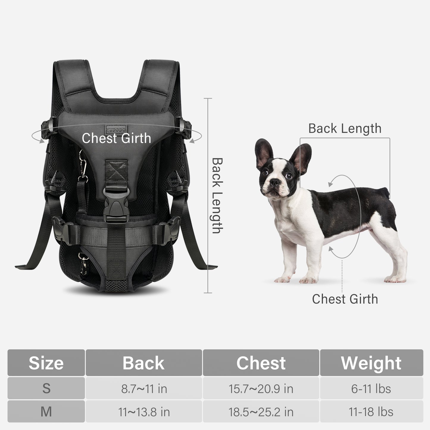 Front Pet Carrier Backpack for Small Dogs and Cats