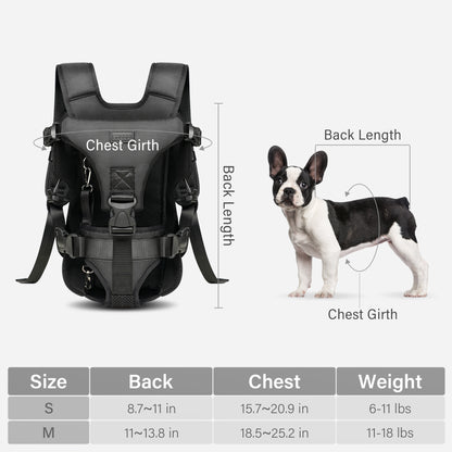 Front Pet Carrier Backpack for Small Dogs and Cats