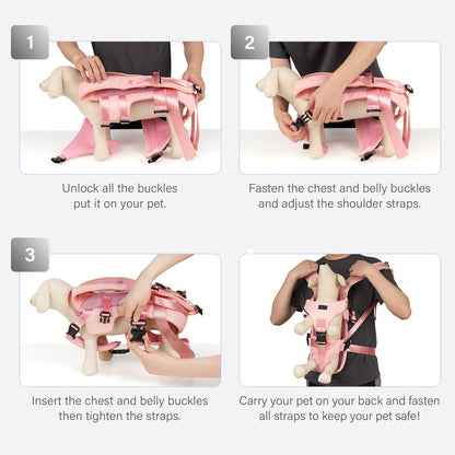 Front Pet Carrier Backpack for Small Dogs and Cats