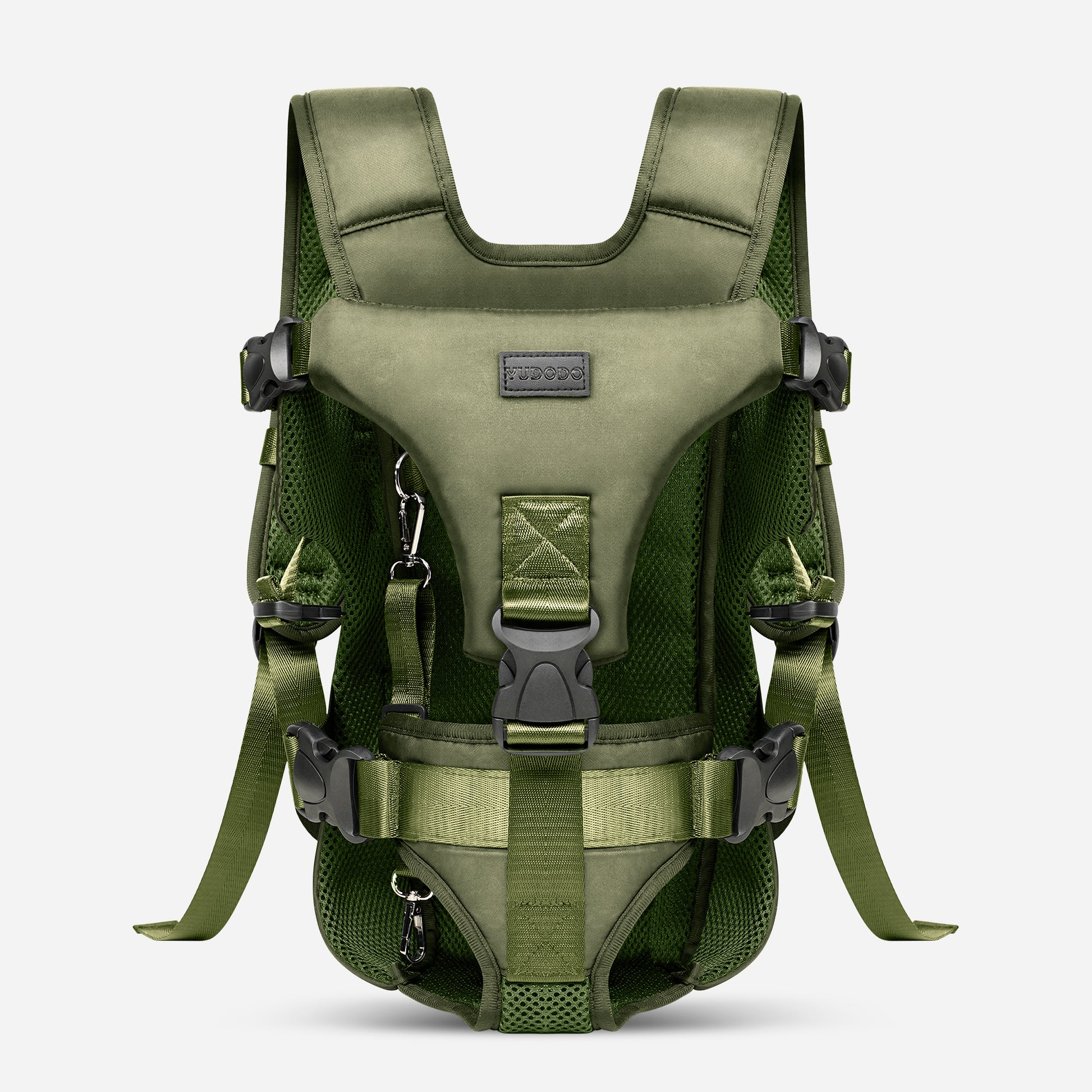 Front Pet Carrier Backpack for Small Dogs and Cats Army Green