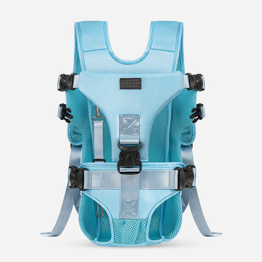 Front Pet Carrier Backpack for Small Dogs and Cats Blue