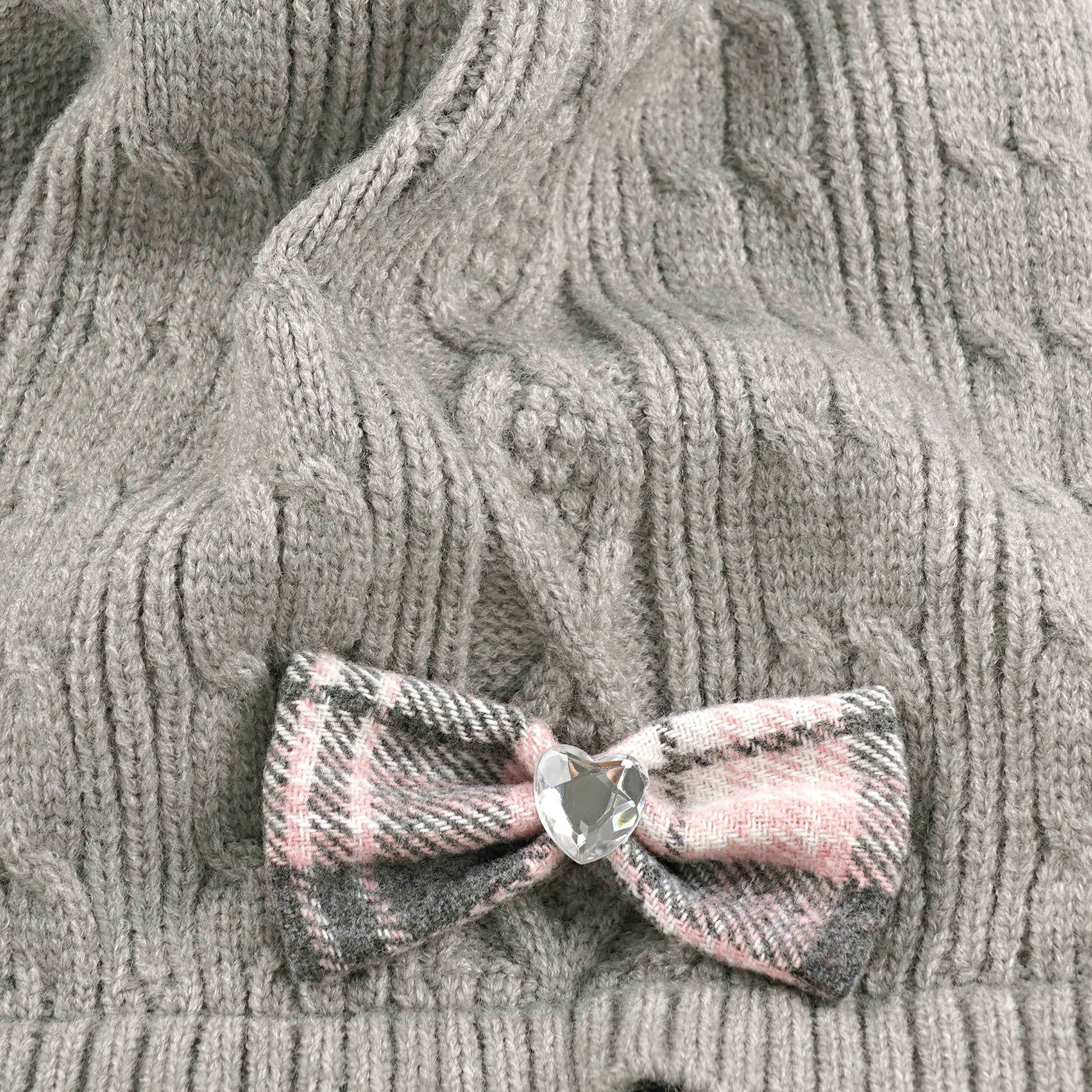 Pet Dog Warm Knit Sweater for Yorkies, Chihuahua Grey