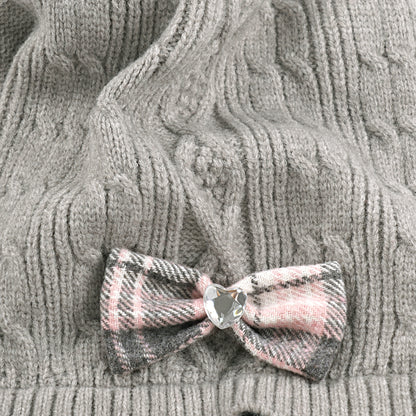 Pet Dog Warm Knit Sweater for Yorkies, Chihuahua Grey