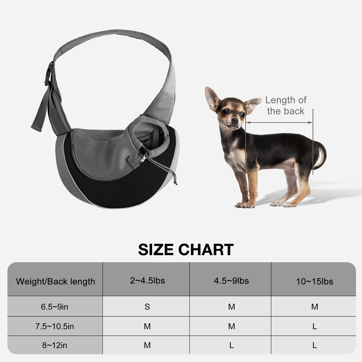 Pet Sling Carrier for Small Dogs
