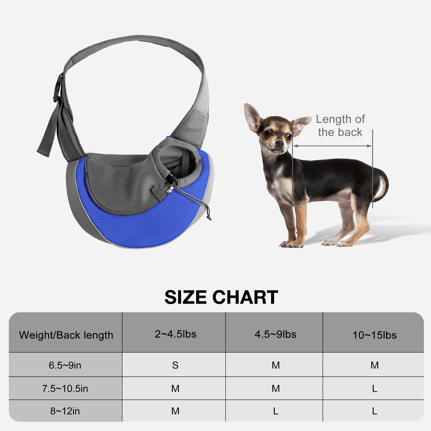 Pet Sling Carrier for Small Dogs
