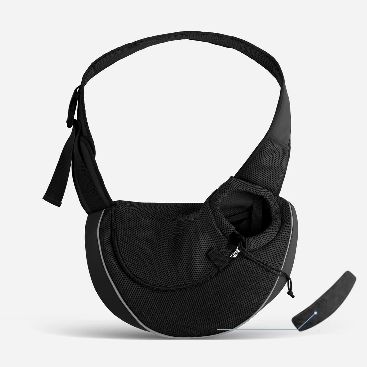 Mesh Pet Sling Carrier with Hard Support Board