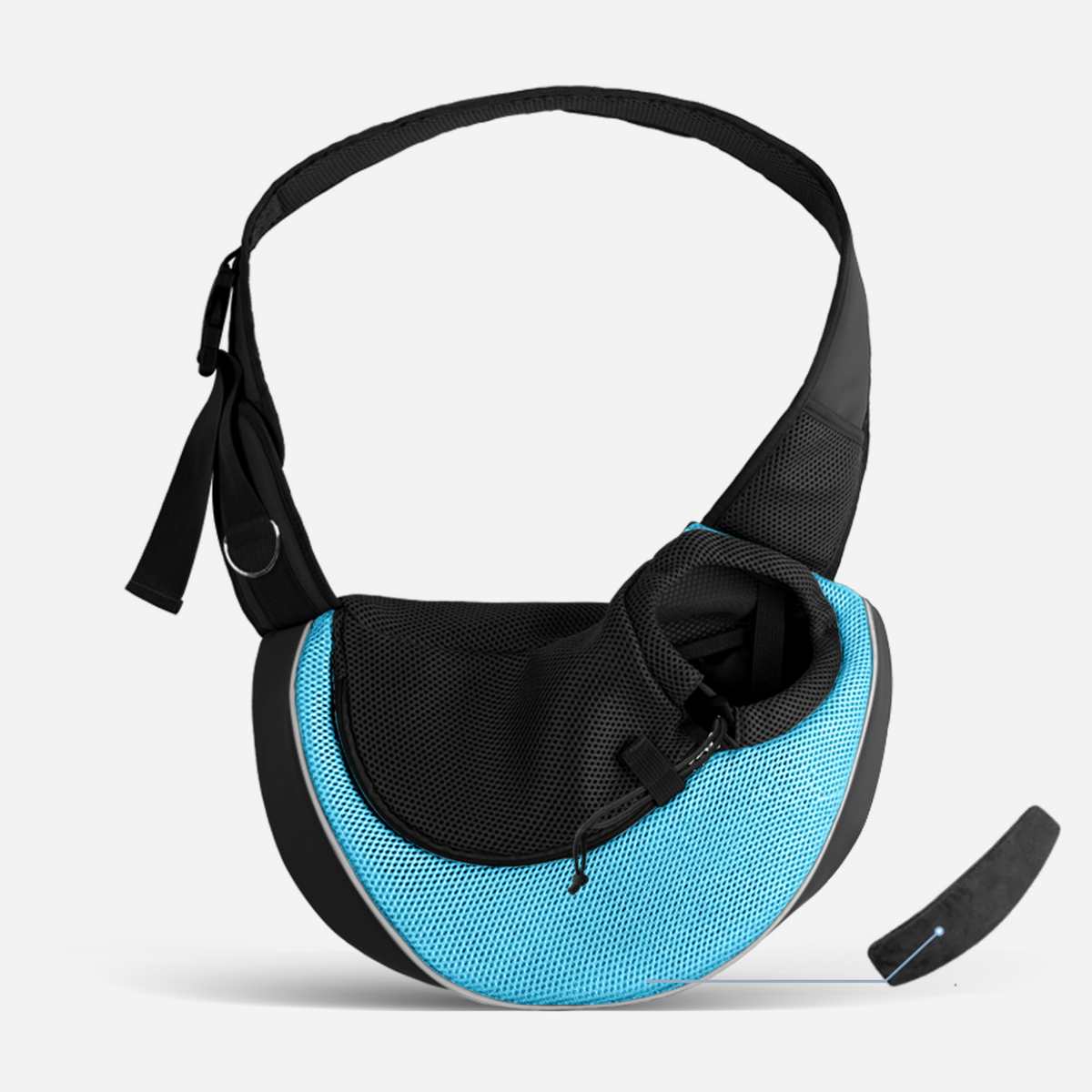 Mesh Pet Sling Carrier with Hard Support Board