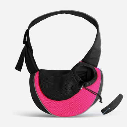 Mesh Pet Sling Carrier with Hard Support Board