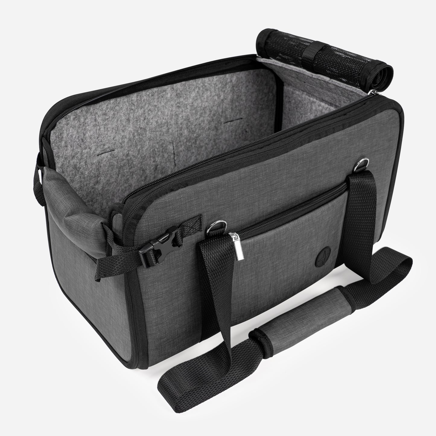 Portable Dog Car Seat for Small Dogs Dark Gray
