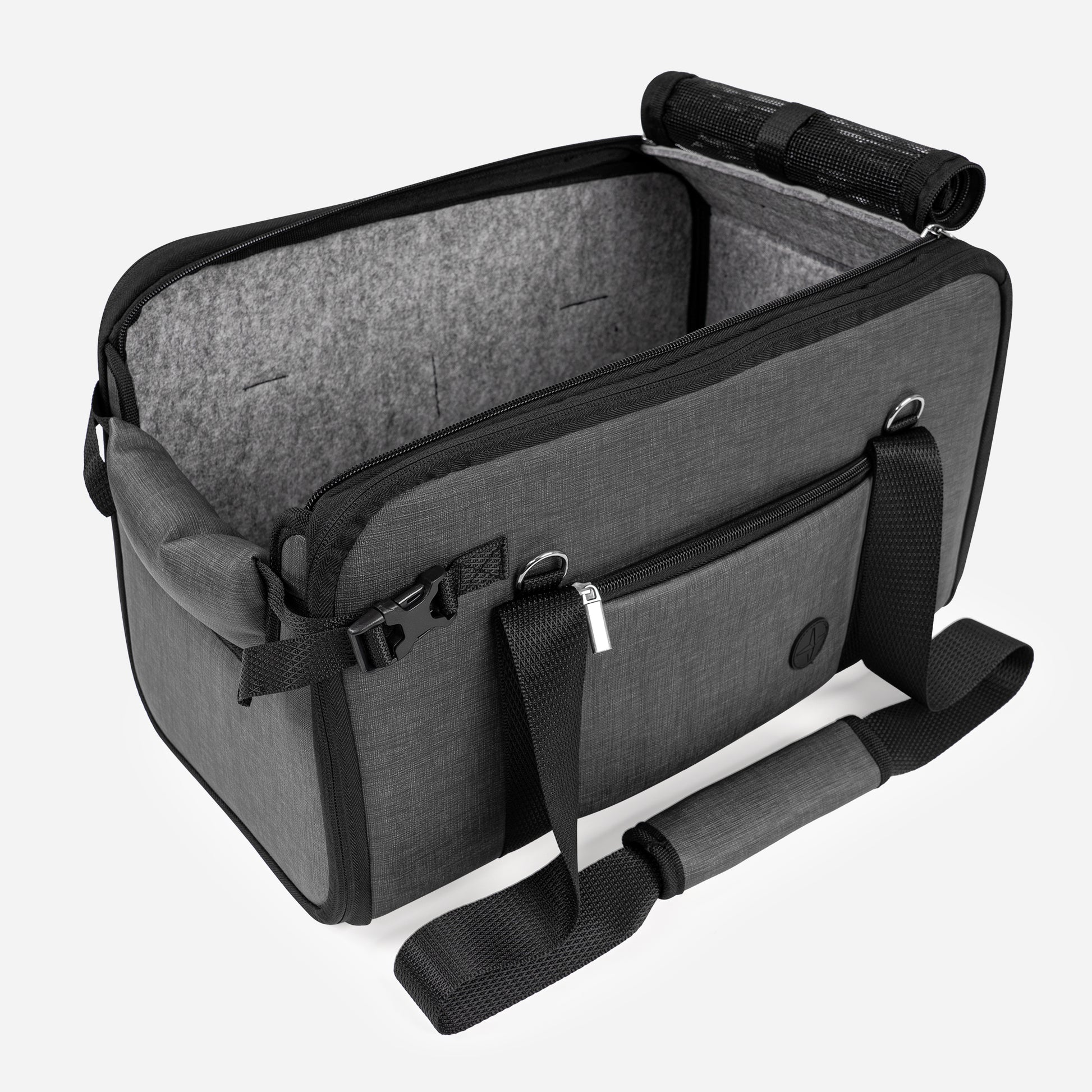 Portable Dog Car Seat for Small Dogs Dark Gray