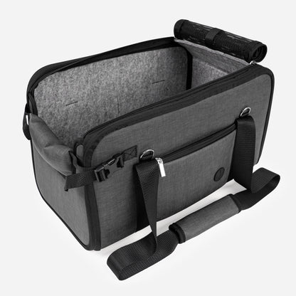 Portable Dog Car Seat for Small Dogs Dark Gray
